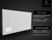 Огледало за баня LED SMART L136 Apple #5